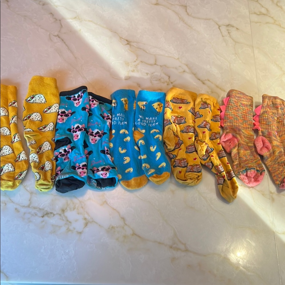 Colorful Patterned Socks Set